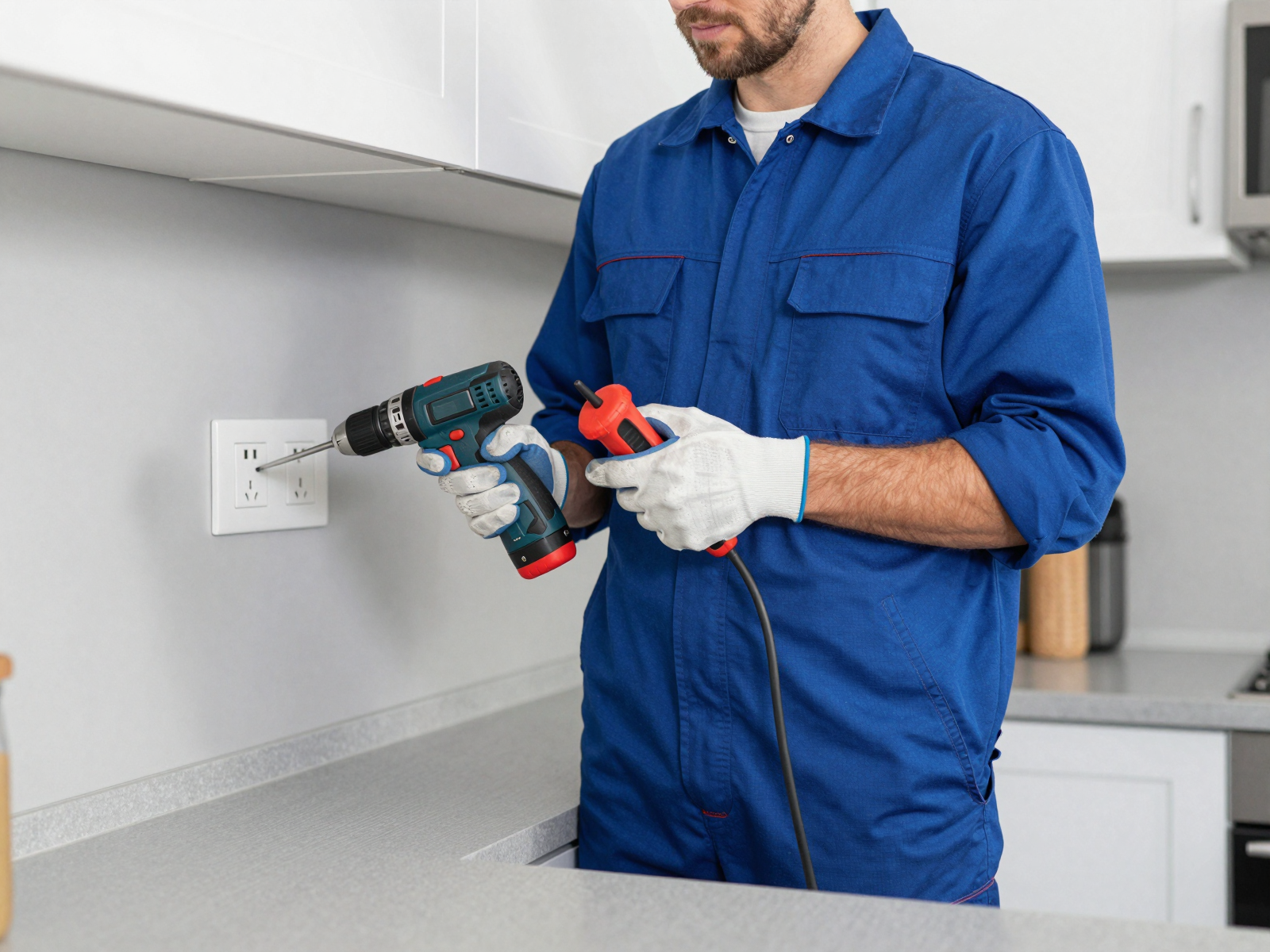 Professional electrical installation work